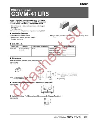 G3VM-41LR5 datasheet  